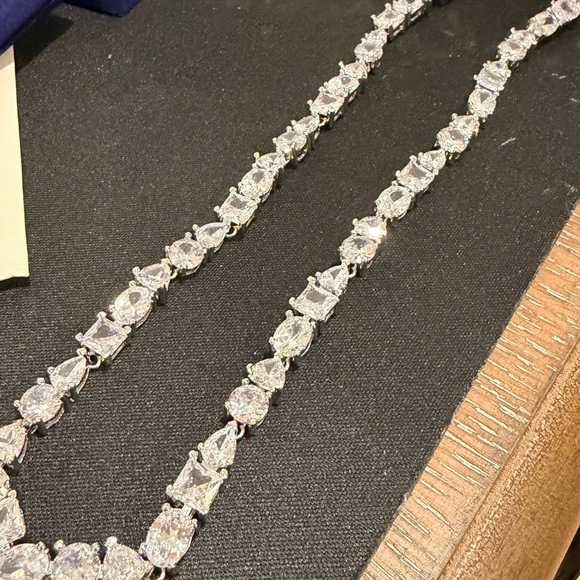 Swarovski Mesmera Crystal Silver Necklace - Picture 4 of 6